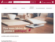 Tablet Screenshot of lumenjuris.com.br